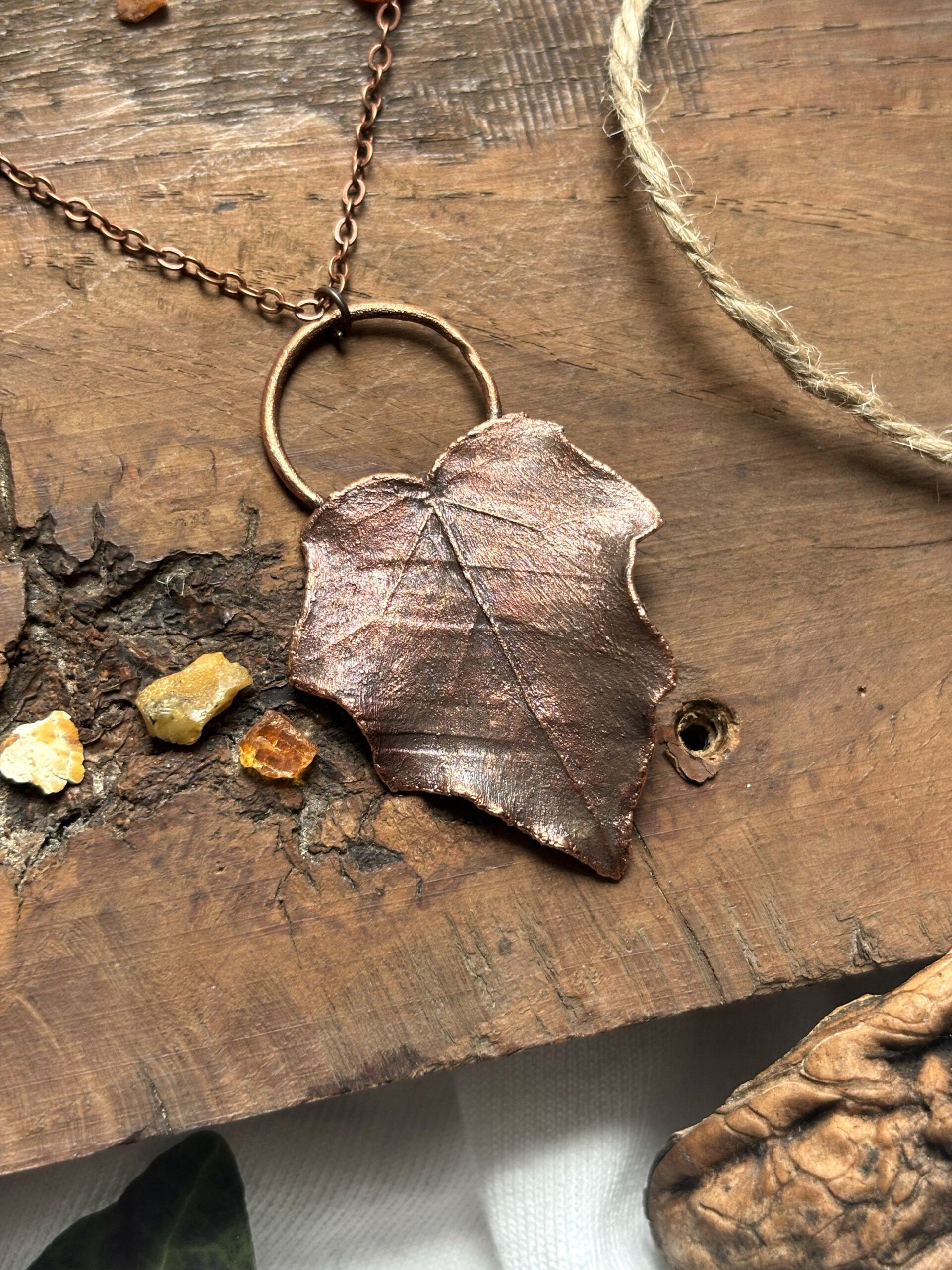 bizuteria miedziana, naszyjnik, boho, talizman - zdjecie główne