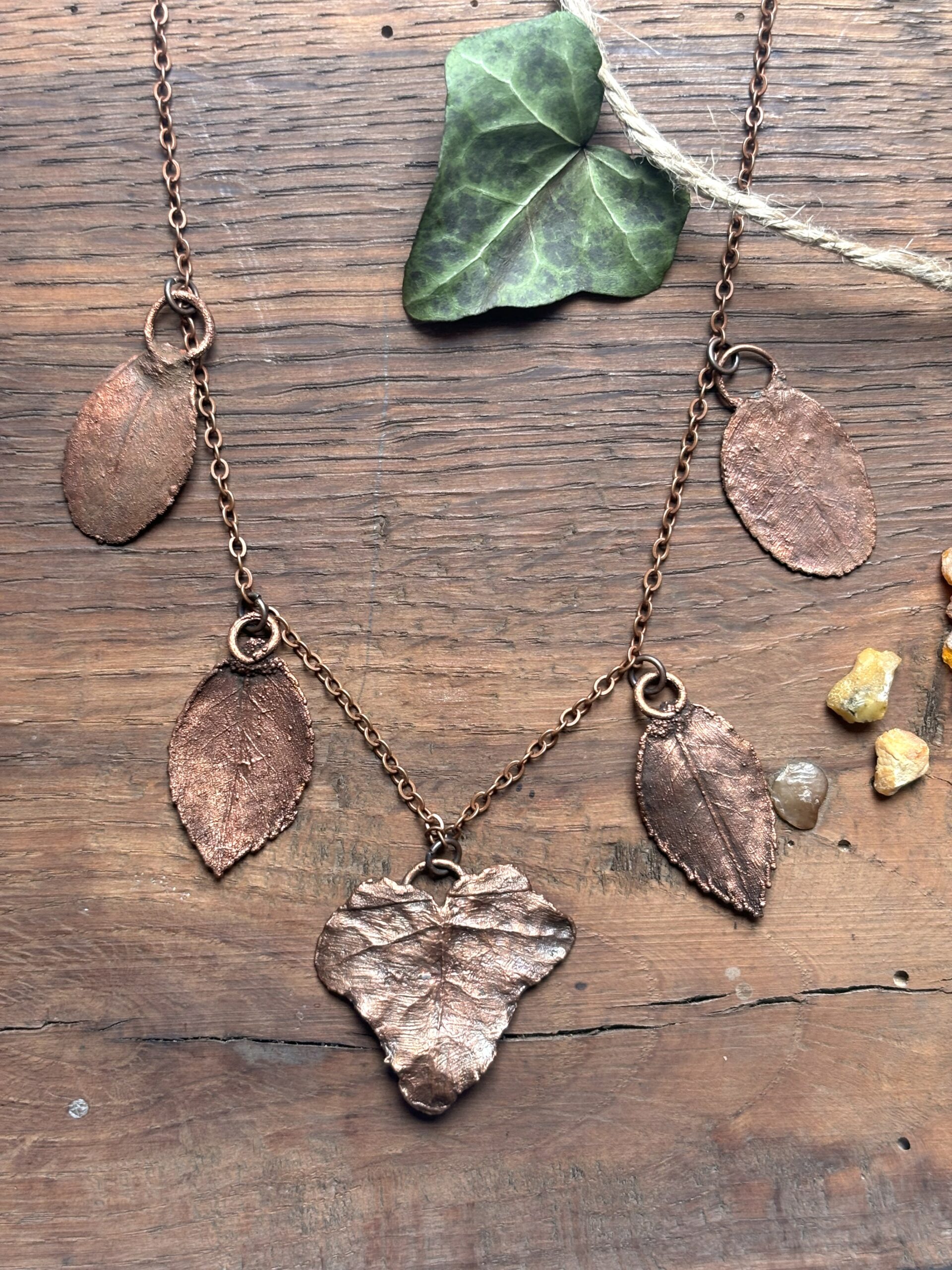 naszyjnik z miedzi,boho, talizman - zdjecie główne