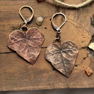 kolczyki z miedzi, boho, talizman - zdjecie główne